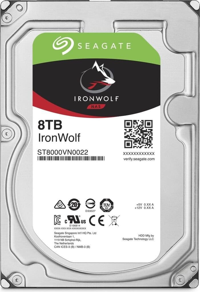 ST8000VN0022 Seagate IronWolf 8TB SATA 3.5″ HDD